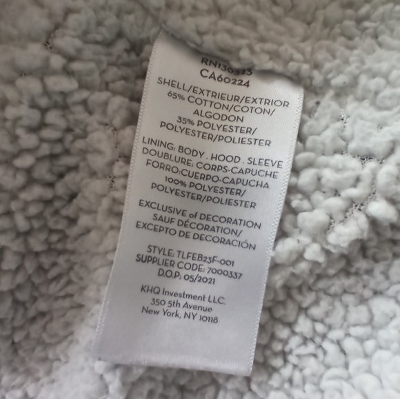 Timberland Boy's, Approx. Size Medium, Zip Up, Shepra Lined Hoodie, Black - Picture 4 of 11